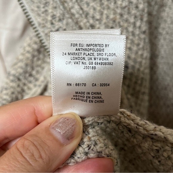 Anthropologie Angel of the North Envalira Textured Cardigan Jacket Small - Picture 5 of 13
